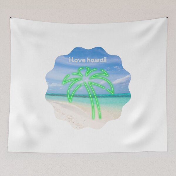 Item preview, "i love hawaii" Beautiful Beach  designed and sold by YsDesignsHawaii.