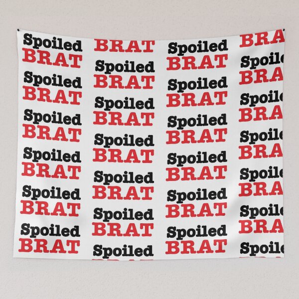 Item preview, Spoiled Brat black red sticker designed and sold by My Teal Dreams.