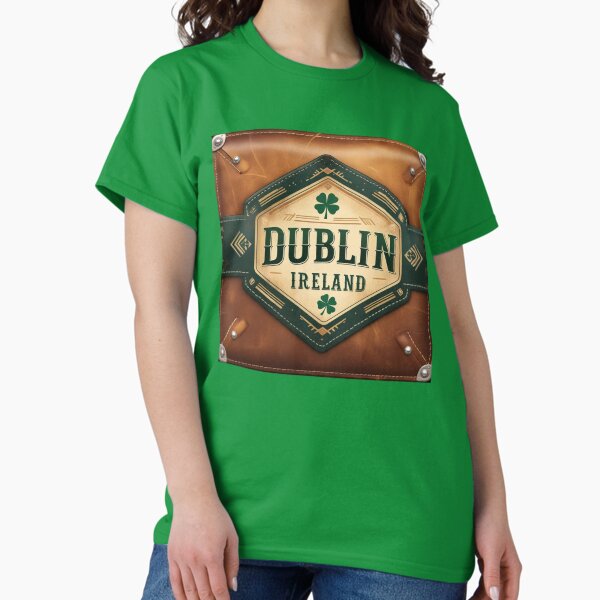 Item preview, Dublin, Ireland suitcase label designed and sold by Rue Market.