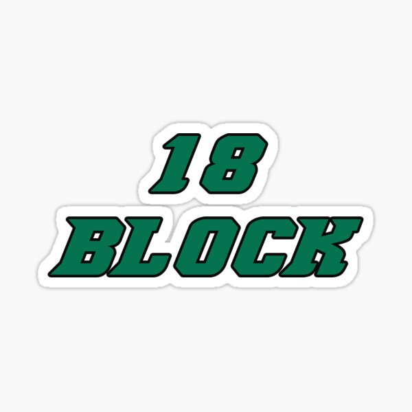 Item preview, #18 Block Sticker designed and sold by Eric Quinn.