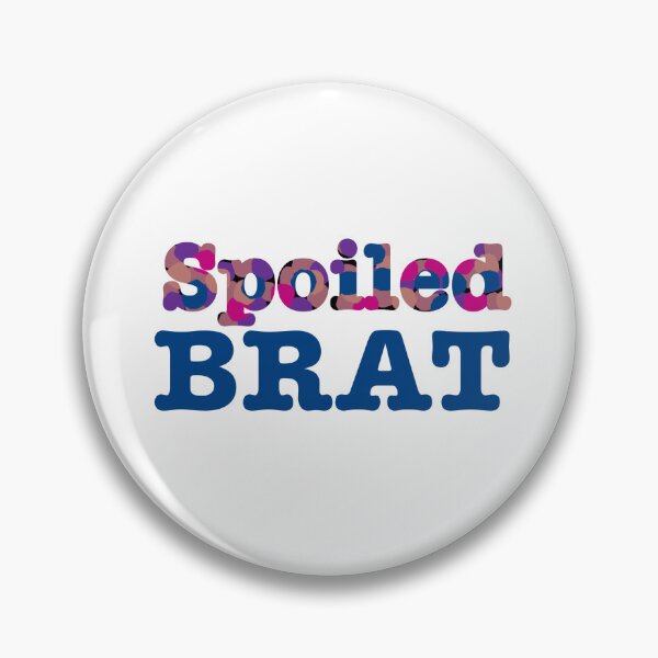 Item preview, Spoiled Brat Blue, Purple Pink Tan sticker designed and sold by My Teal Dreams.