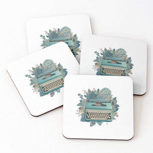 Item preview, Light Blue Vintage Typewriter With Eclectic Textures designed and sold by FWLKIT.