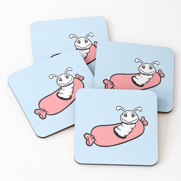 Item preview, Caterpillar Sausage Hole Eating Little Worm Happy designed and sold by shirt-o-mat.