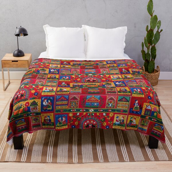 Item preview, Vibrant Embroidered Folk Art Textile Design 1 designed and sold by RM-Journey.