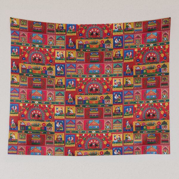 Item preview, Vibrant Embroidered Folk Art Textile Design 1 designed and sold by RM-Journey.