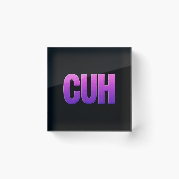 Artikelvorschau, CUH in Pink und Violett, kühn und grobkörnig entworfen und verkauft von Memes N Lore .