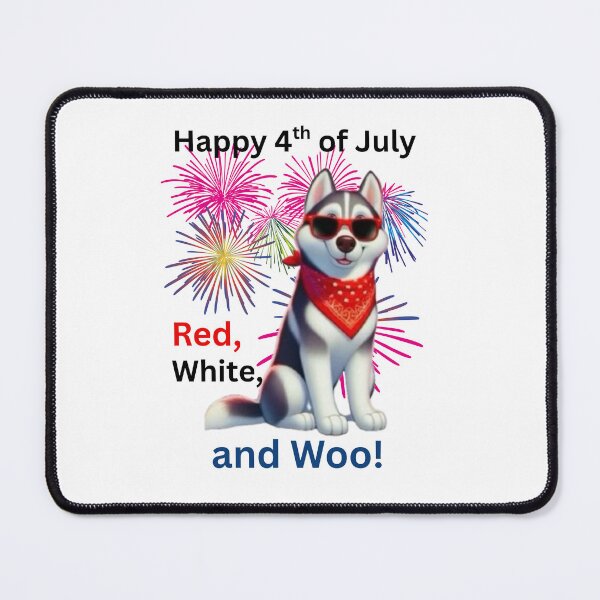 Item preview, Red, White, and Woo! - Dog husky designed and sold by The Jolly Husky .
