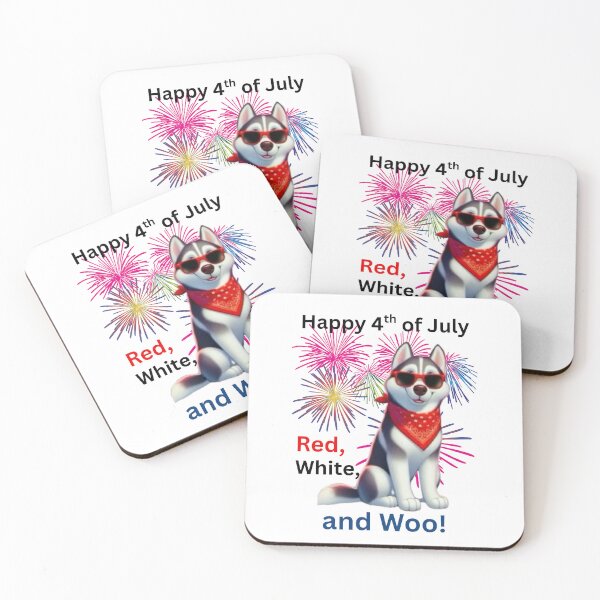 Item preview, Red, White, and Woo! - Dog husky designed and sold by The Jolly Husky .
