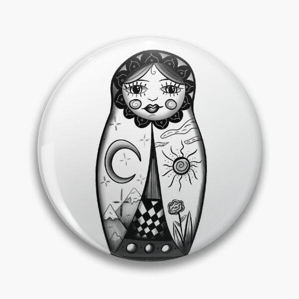 Item preview, Russian nesting doll traditional tattoo designed and sold by Amidala98.