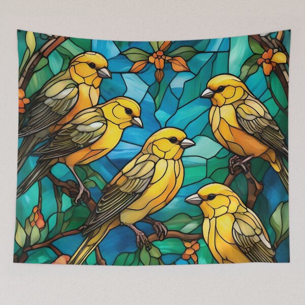 Item preview, Five Canaries in the Branches designed and sold by Ciervo Primavera.
