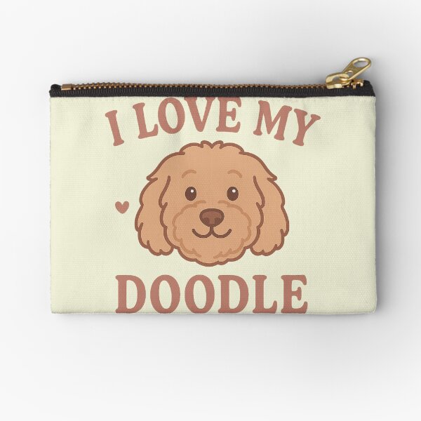 Item preview, I Love My Doodle – Cute Cartoon Goldendoodle Dog Lover Design designed and sold by Mike B..