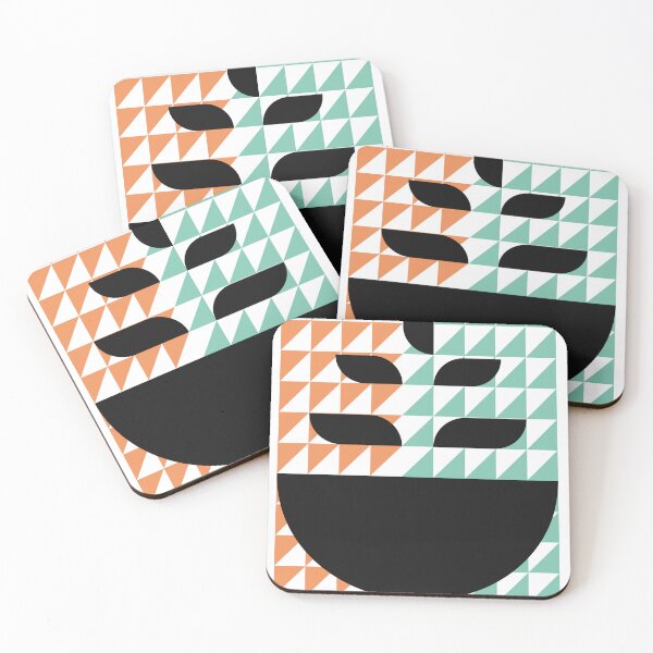 Item preview, Modular Composition with Dark Botanical Motif (Growth) designed and sold by MarkNCreate.