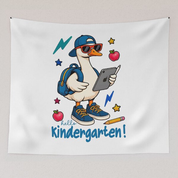 Item preview, Cool Duck Hello Kindergarten First Day School Funny Hip Student Design designed and sold by tigger shop.
