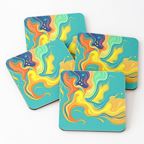 Item preview, Fluidity of Joy: Abstract Waves designed and sold by Health And Fitness Posts e-Store.
