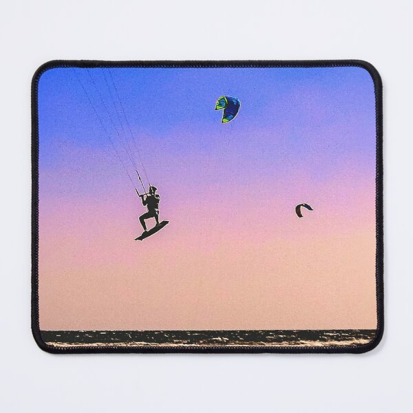 Item preview, High-energy kite surfer at sunset designed and sold by The Tranquil Canvas.