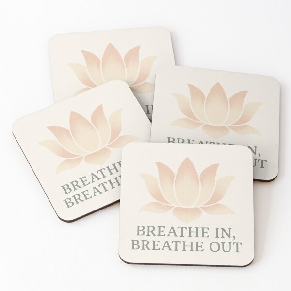 Item preview, Breathe In, Breathe Out – Minimalist Lotus Flower Meditation Design designed and sold by Mike B..