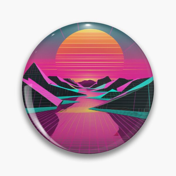 Item preview, 80s Grid Sunset designed and sold by Wearable Prints.