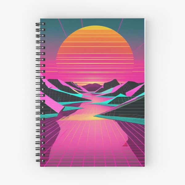 Item preview, 80s Grid Sunset designed and sold by Wearable Prints.