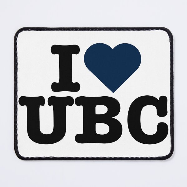 Item preview, I Heart University of British Columbia Navy designed and sold by amyshira7.