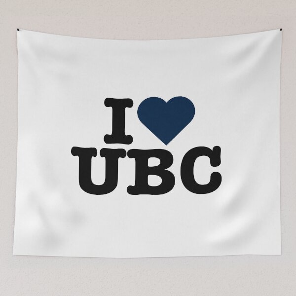 Item preview, I Heart University of British Columbia Navy designed and sold by amyshira7.