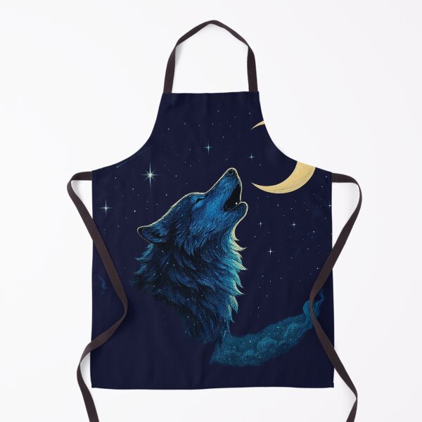 Item preview, Mystic Wolf Under the Moon – Celestial Night Howling Art designed and sold by Mike B..