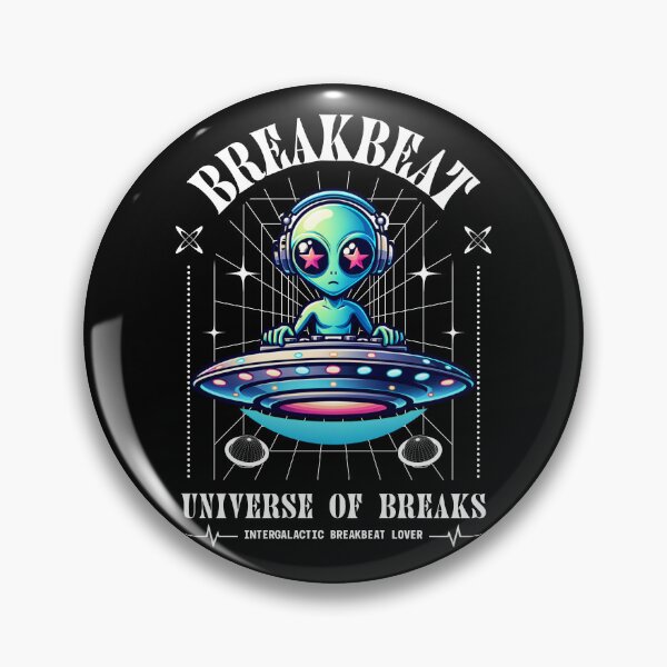 Item preview, BREAKBEAT  - Alien Ufo Decks (White) designed and sold by Discothreadz.