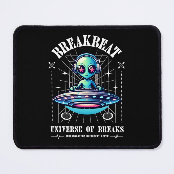 Item preview, BREAKBEAT  - Alien Ufo Decks (White) designed and sold by Discothreadz.