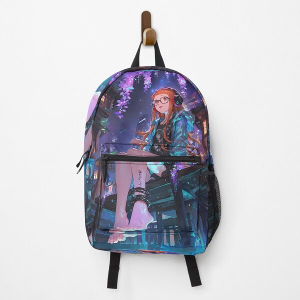 Item preview, Futaba Sakura Persona 5 Game Neon Wisteria Garden Serenity designed and sold by mildaclairmo.