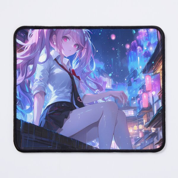 Item preview, Anime Junko Enoshima Danganronpa Game Midnight Neon Urban Chaos Beauty designed and sold by mildaclairmo.