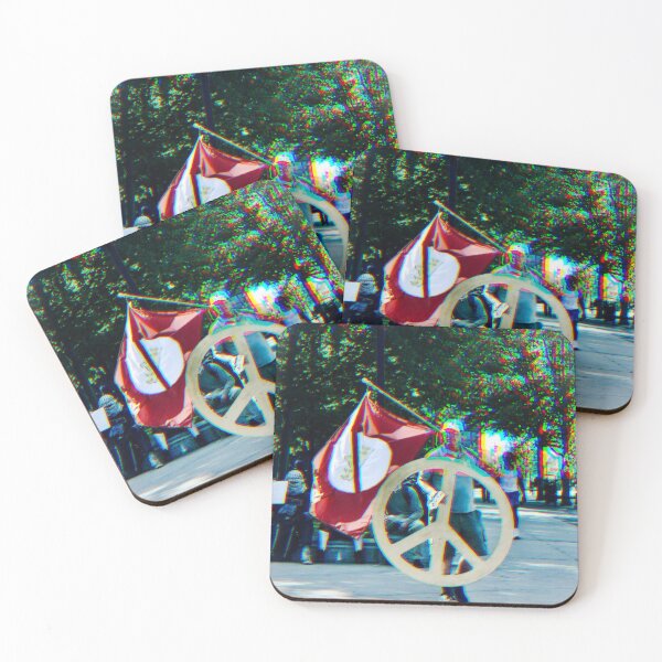 Item preview, Peace is a Protest – Glitched Vision of Nonviolent Resistance designed and sold by aadventures.
