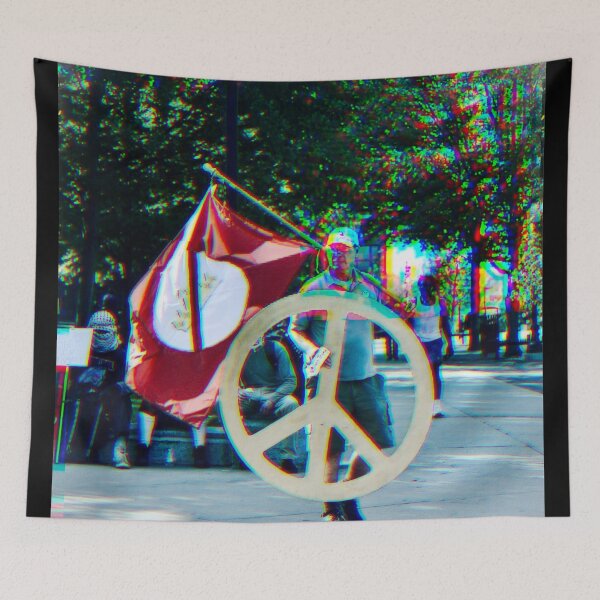 Item preview, Peace is a Protest – Glitched Vision of Nonviolent Resistance designed and sold by aadventures.