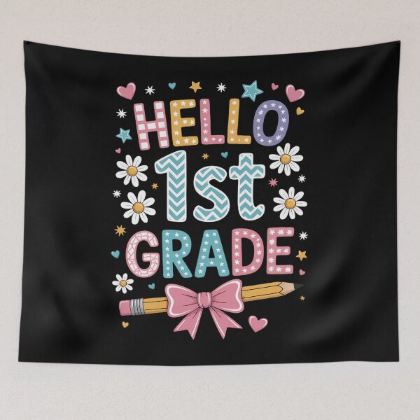 Item preview, Back To School Hello First Grade Team 1st Grade designed and sold by brynatshop.