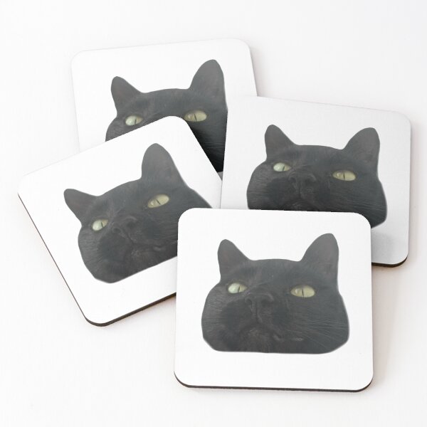 Item preview, Silly Black Cat Head designed and sold by Watsie.co.