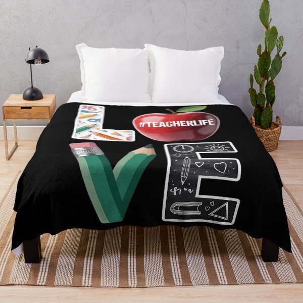 Aperçu de l'œuvre J'adore enseigner, je retourne à l'école. J'aime la vie d'enseignant. créée et vendue par brynatshop.