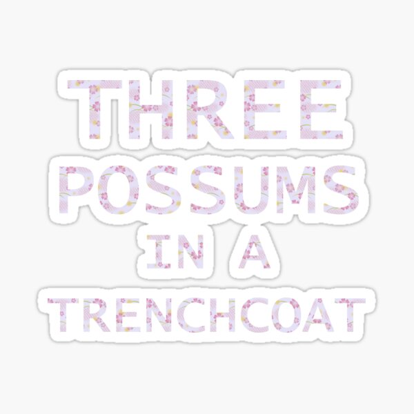 Item preview, Three Possums Floral Shirt designed and sold by TheDankMacabre.