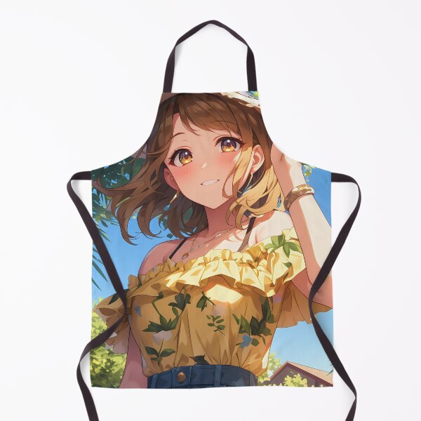 Item preview, Nanami Mami Rent Original Character Summer Garden Smile Yellow Top Anime Girl Art designed and sold by juniorcastros.