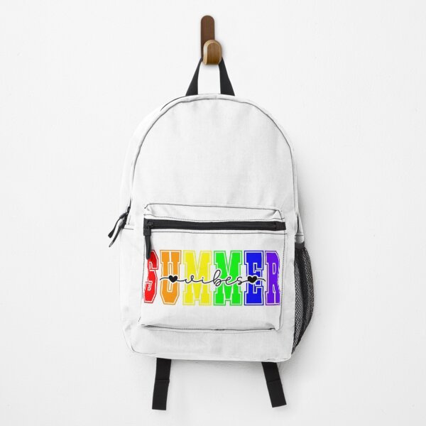 Item preview, LGBTQ Summer Vibes | Rainbow Pride Typography designed and sold by Travelslightly.