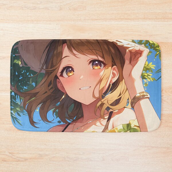 Artikelvorschau, Nanami Mami Rent Original Charakter Sommergarten Lächeln Gelbes Top Anime Girl Art entworfen und verkauft von juniorcastros.