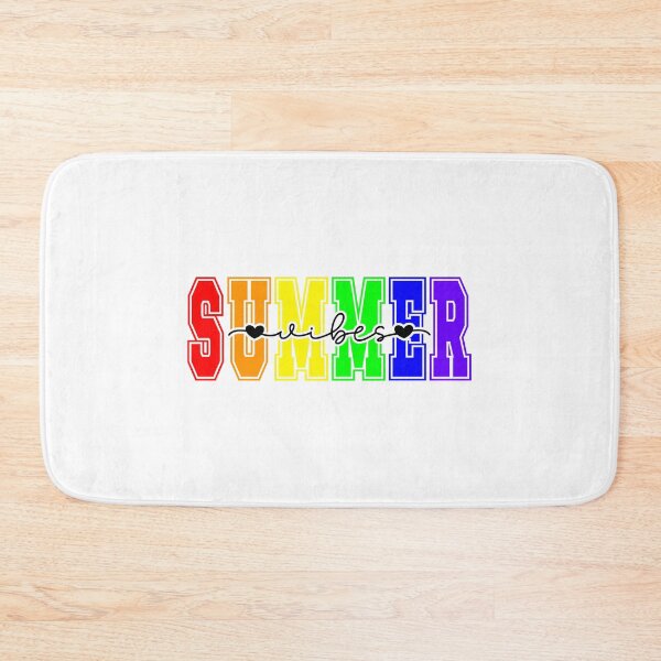 Item preview, LGBTQ Summer Vibes | Rainbow Pride Typography designed and sold by Travelslightly.