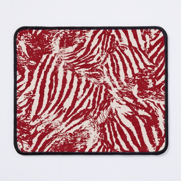 Item preview, Red Zebra Stripe Abstract Pattern Bold Animal Print designed and sold by trajeado14.