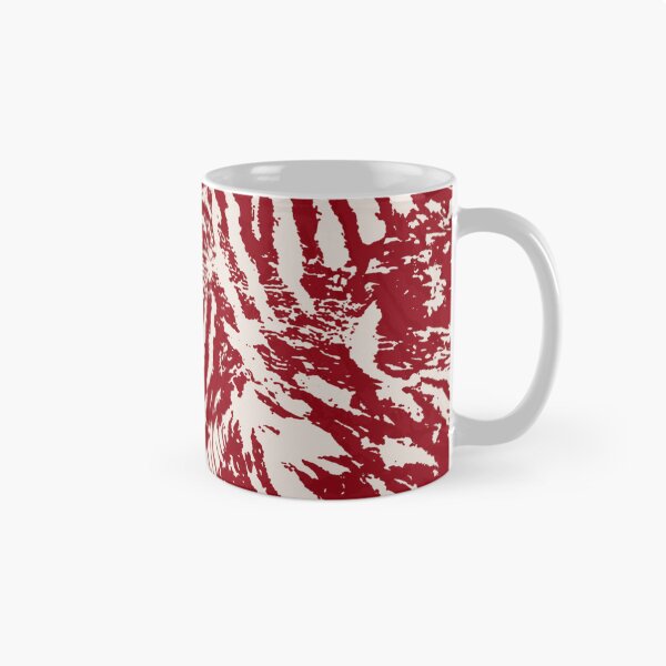 Item preview, Red Zebra Stripe Abstract Pattern Bold Animal Print designed and sold by trajeado14.