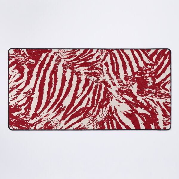 Item preview, Red Zebra Stripe Abstract Pattern Bold Animal Print designed and sold by trajeado14.