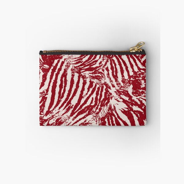 Item preview, Red Zebra Stripe Abstract Pattern Bold Animal Print designed and sold by trajeado14.
