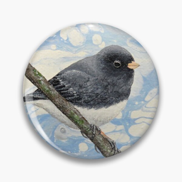 Item preview, Fluffed Up Dark-eyed Junco designed and sold by Magpie's Miscellany.