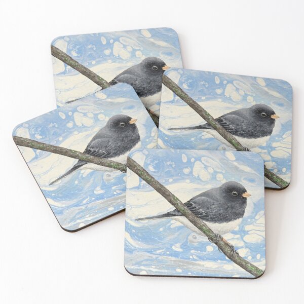 Item preview, Fluffed Up Dark-eyed Junco designed and sold by Magpie's Miscellany.