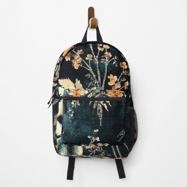 Item preview, Intricate Botanical Elegance in Orange, Gold, and Navy designed and sold by semenol.