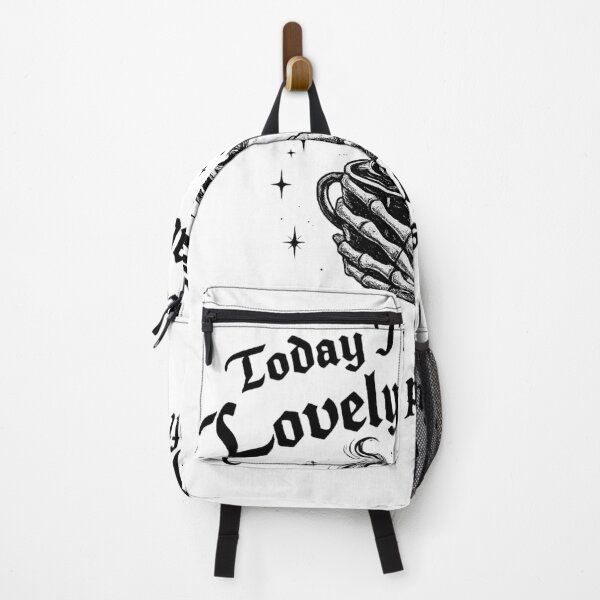 Item preview, Skeleton Hand Holding Coffee with Sarcastic Quote Gothic Typography designed and sold by haitrieuic96.