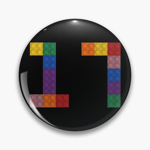 Item preview, 17 numbering made of bricks designed and sold by Brickification.