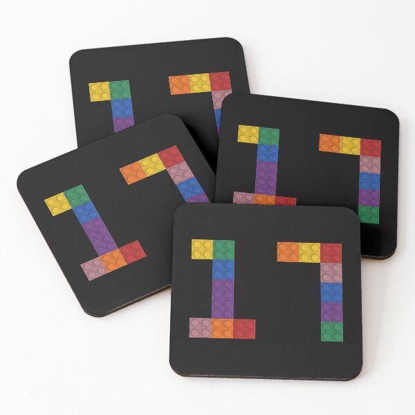 Item preview, 17 numbering made of bricks designed and sold by Brickification.