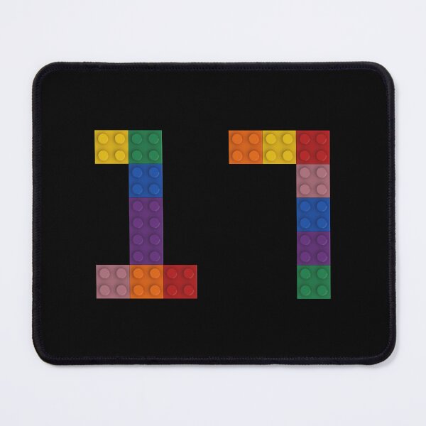Item preview, 17 numbering made of bricks designed and sold by Brickification.